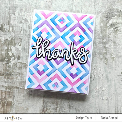 Part A-Glitz Art Craft Co.,LTD Dies All About Thanks Word Die Set