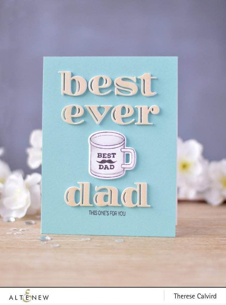 Altenew Dies Z - Best Dad Die Set