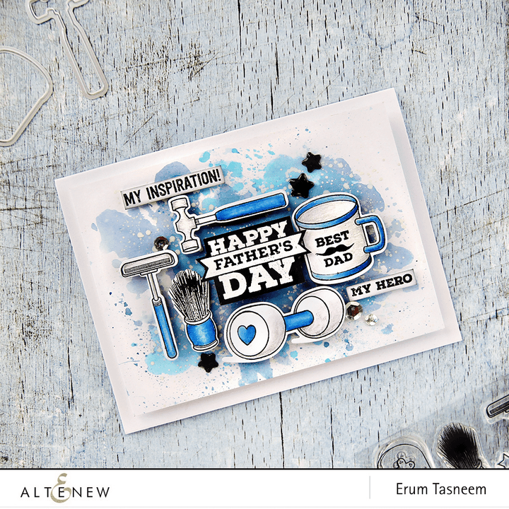 Altenew Dies Z - Best Dad Die Set