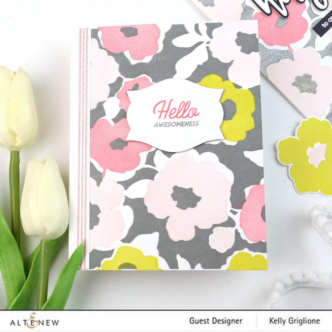 Part A-Glitz Art Craft Co.,LTD Dies Bold Floral Drape Die Set
