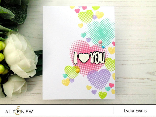 Part A-Glitz Art Craft Co.,LTD Dies Halftone Hearts Die Set