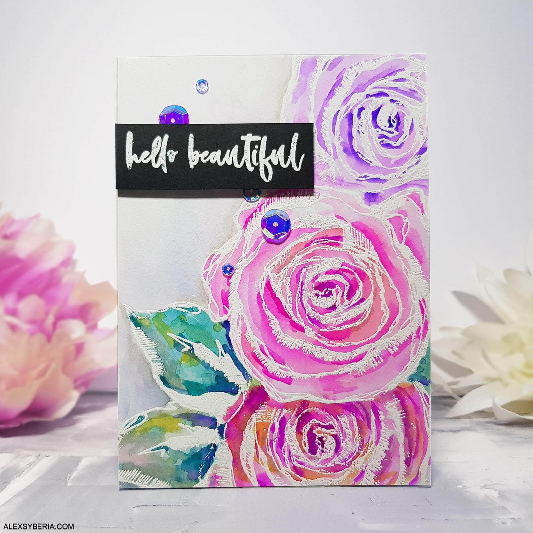 Part A-Glitz Art Craft Co.,LTD Dies Inked Rose Die Set