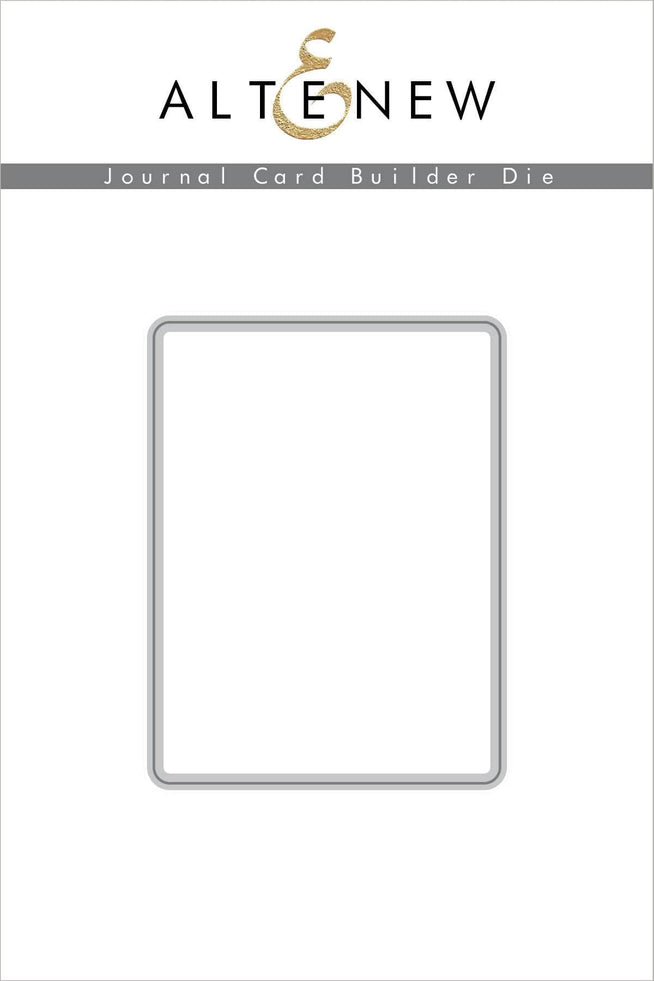 Altenew Journal Card Builder Die set for paper crafting and card making, featuring intricate die cuts for journal and card projects.