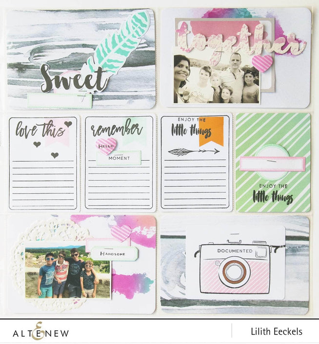 Altenew Journal Card Builder Die set for creating custom journal and card embellishments with metal dies.