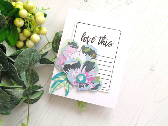 Altenew Journal Card Builder Die set for creating custom journal cards and craft projects with detailed die cuts.