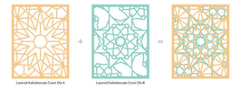 Part A-Glitz Art Craft Co.,LTD Dies Layered Kaleidoscope Cover Die B