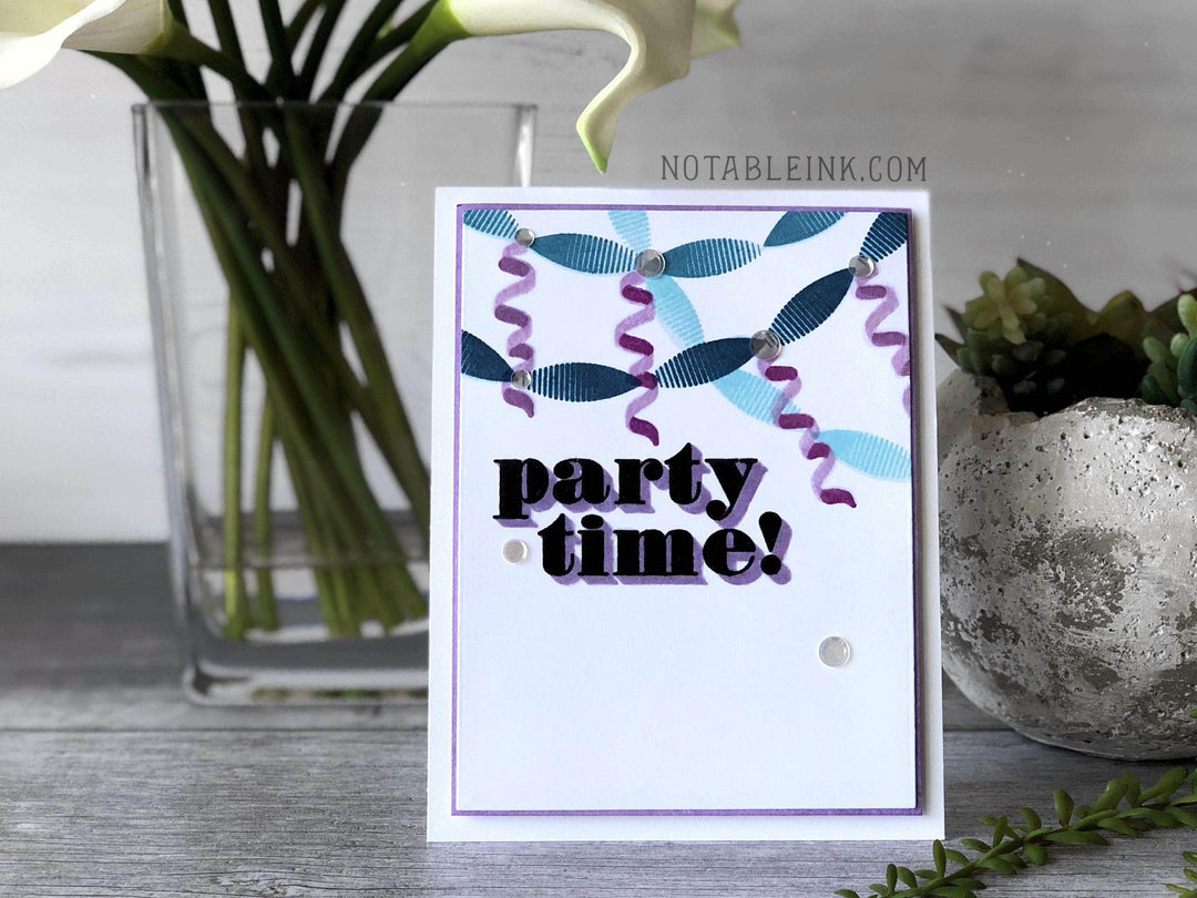 Part A-Glitz Art Craft Co.,LTD Dies Z - Party Time! Die Set