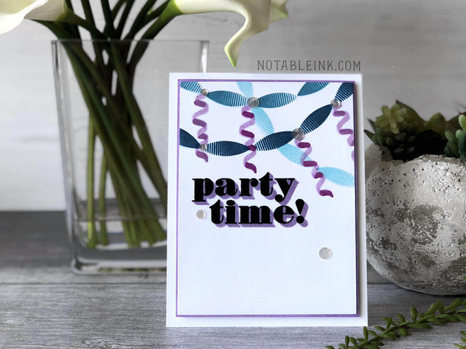 Part A-Glitz Art Craft Co.,LTD Dies Z - Party Time! Die Set