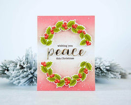 Part A-Glitz Art Craft Co.,LTD Dies Peaceful Wreath Die Set