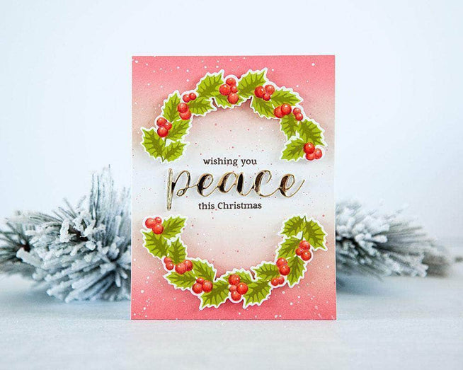 Part A-Glitz Art Craft Co.,LTD Dies Peaceful Wreath Die Set