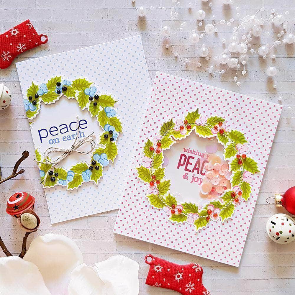 Part A-Glitz Art Craft Co.,LTD Dies Peaceful Wreath Die Set