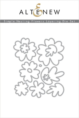 Part A-Glitz Art Craft Co.,LTD Dies Simple Nesting Flowers Layering Die Set