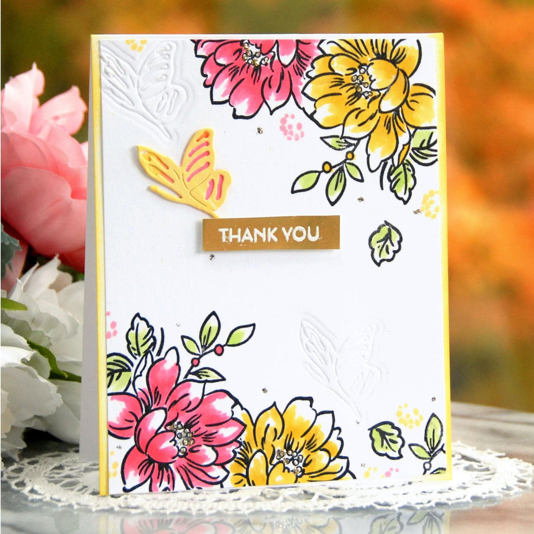 Altenew Sunlit Butterflies Die Set, metal dies for crafting, featuring butterfly shapes for card making and DIY projects.