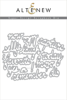 Part A-Glitz Art Craft Co.,LTD Dies Super Script Scrapbook Die Set