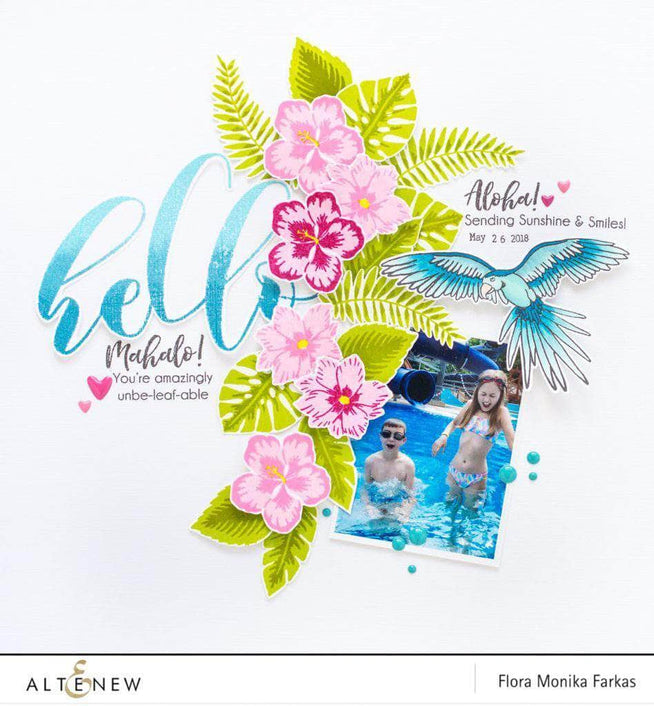 Part A-Glitz Art Craft Co.,LTD Dies Totally Tropical Die Set