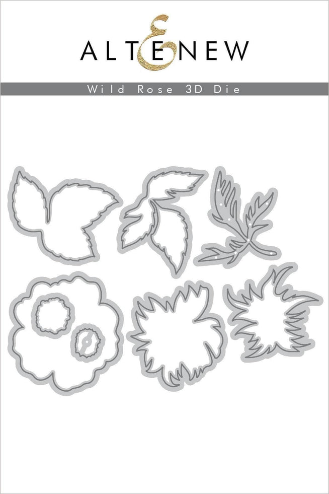 Part A-Glitz Art Craft Co.,LTD Dies Wild Rose 3D Die Set
