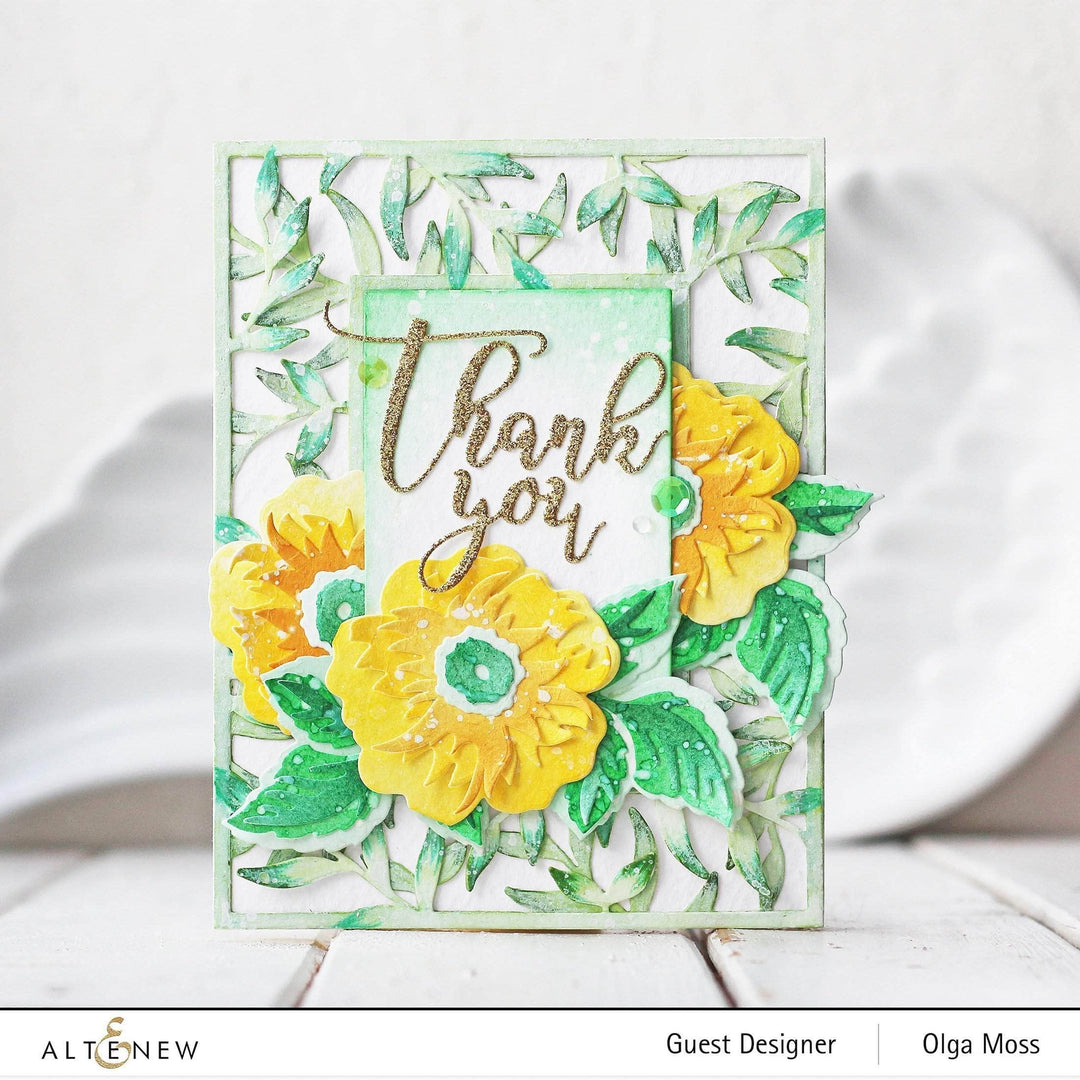 Part A-Glitz Art Craft Co.,LTD Dies Wild Rose 3D Die Set