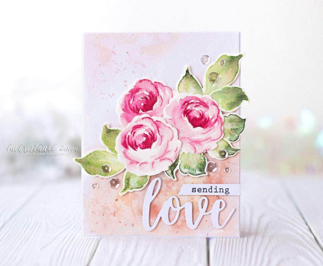 Part A-Glitz Art Craft Co.,LTD Dies Winter Rose Die Set