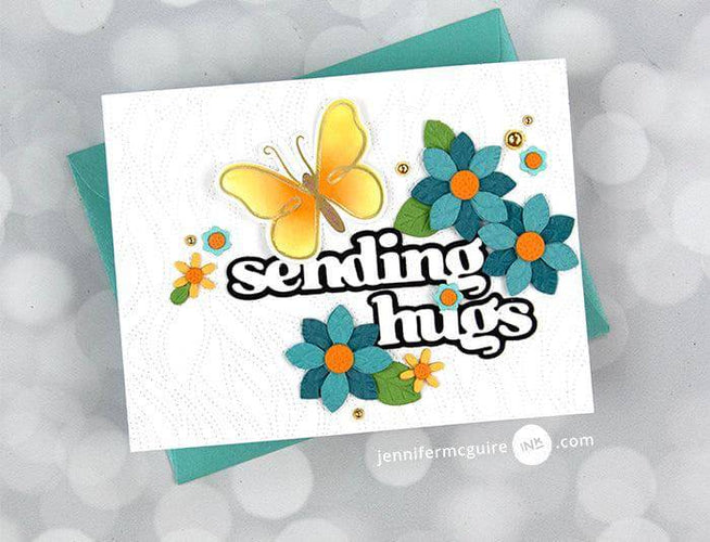 Altenew Zero-Waste 3D Floral Cover Die, metal craft die with intricate floral pattern for card making and paper crafts.