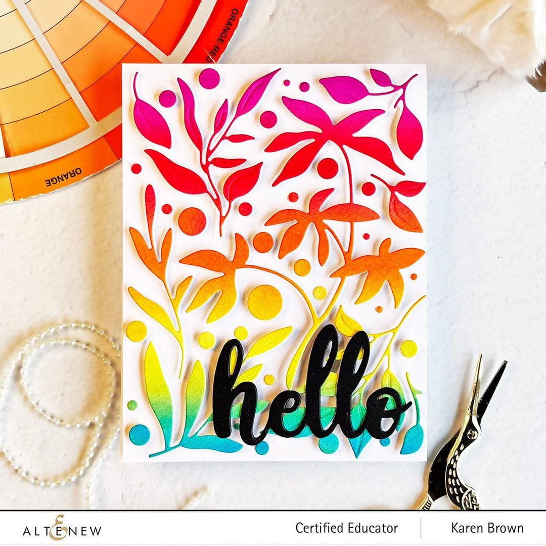 Part A-Glitz Art Craft Co.,LTD Dies Zero-Waste Leaf Pattern Die