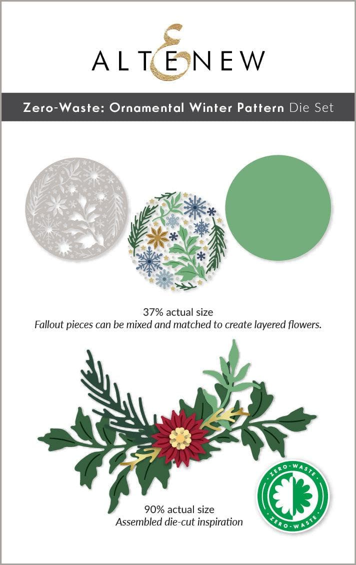 Zero-Waste: Ornamental Winter Pattern Die | Altenew
