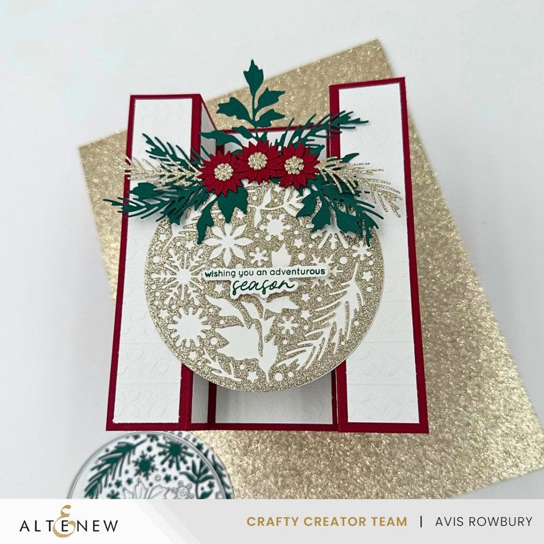 Zero-Waste: Ornamental Winter Pattern Die | Altenew