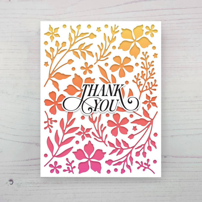 Altenew Wildflower Meadow die set for crafting, featuring intricate floral die cuts for card-making and scrapbooking projects.