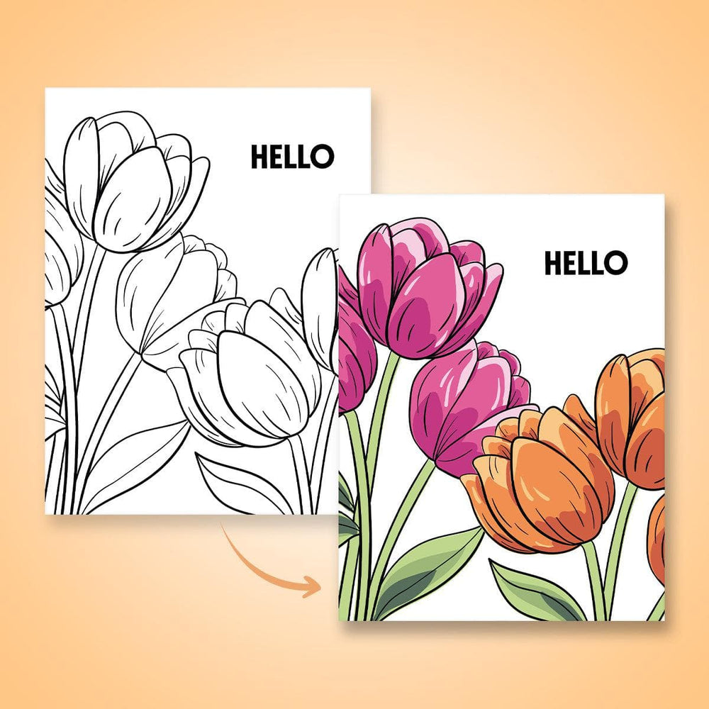 Colorful Blossoms (FREE Coloring Pages)