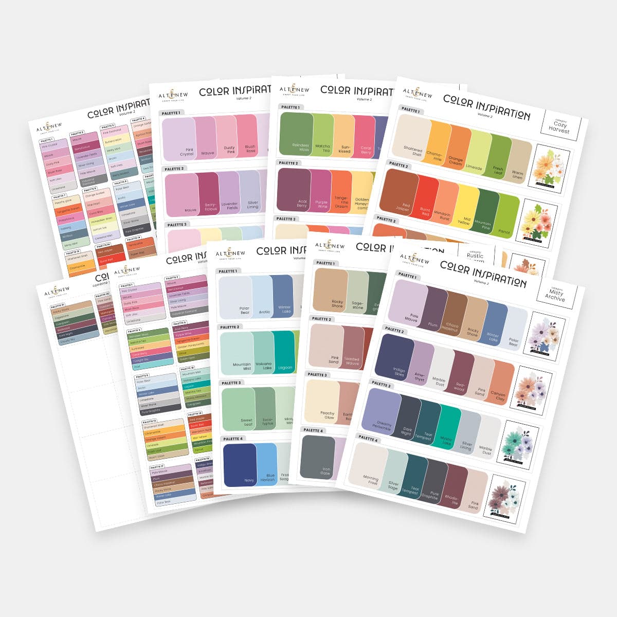 Crafty Color Inspiration Chart - Vol 2. | Altenew