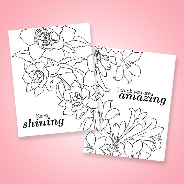 Creative Escape (Floral Coloring Pages)