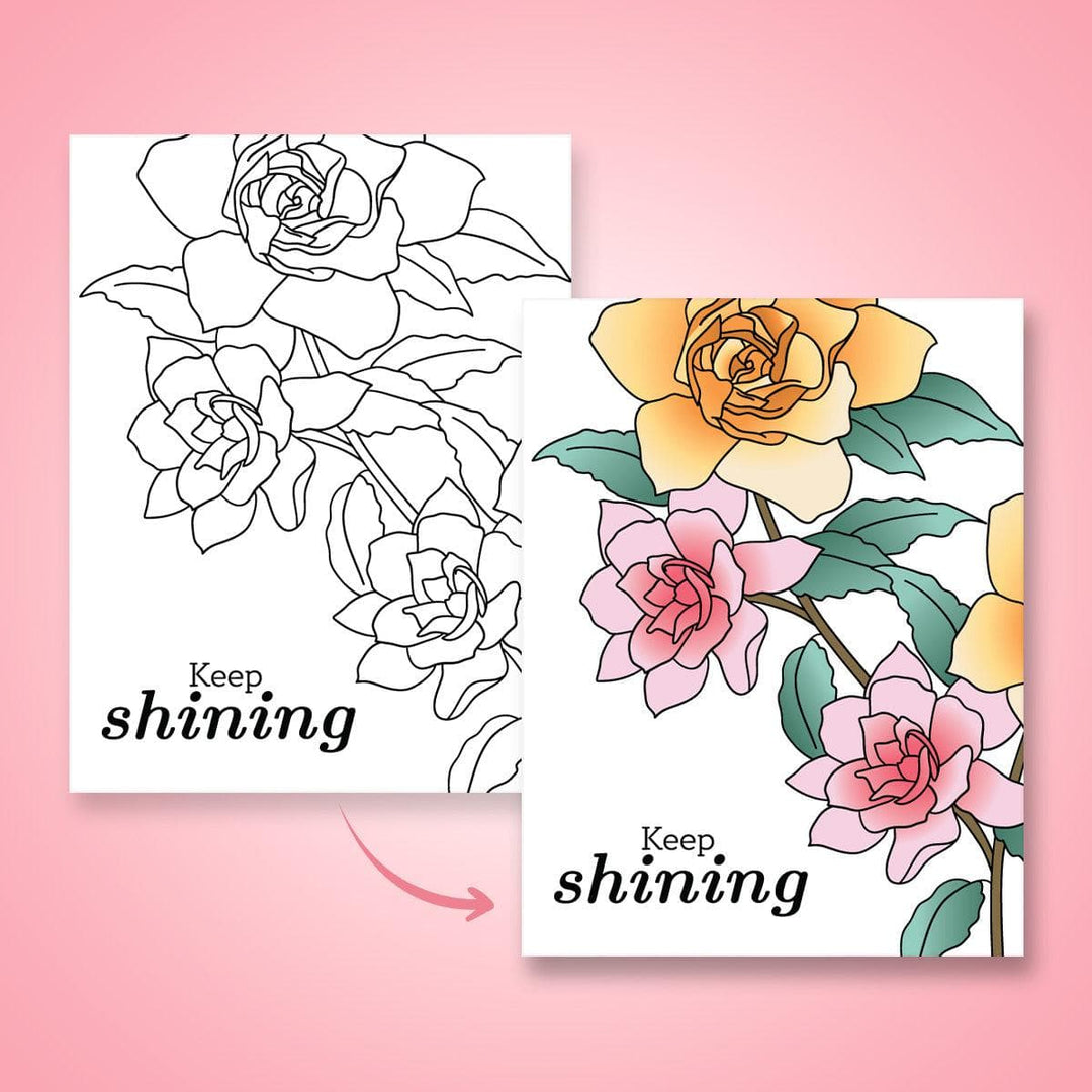 Creative Escape (Free Floral Coloring Pages)