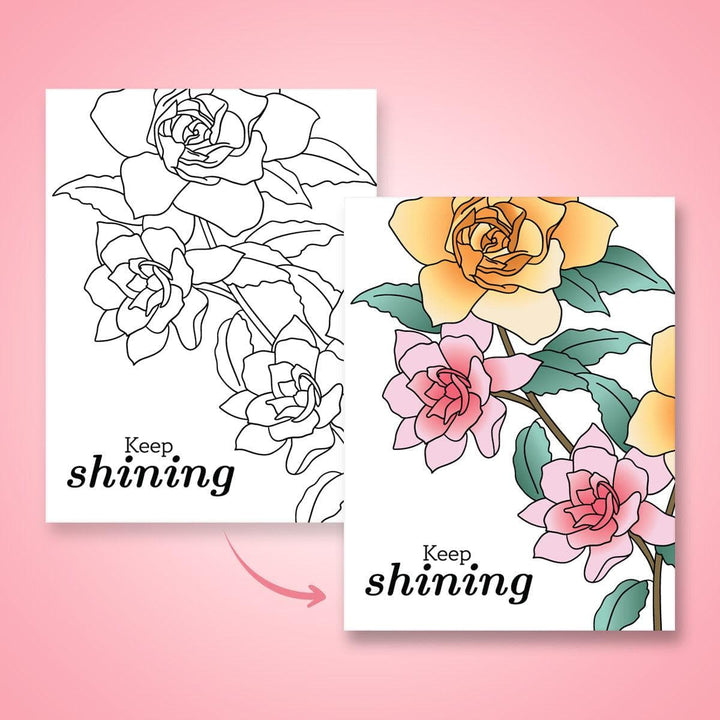 Creative Escape (Free Floral Coloring Pages)