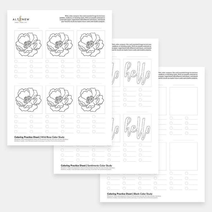 Free Coloring Practice Sheets Vol. 1 (Printable)