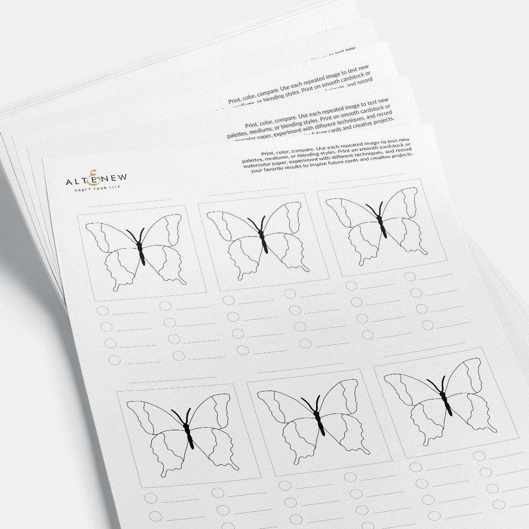Coloring Practice Paper Coloring Practice Sheets Vol. 1 (Printable) | Altenew