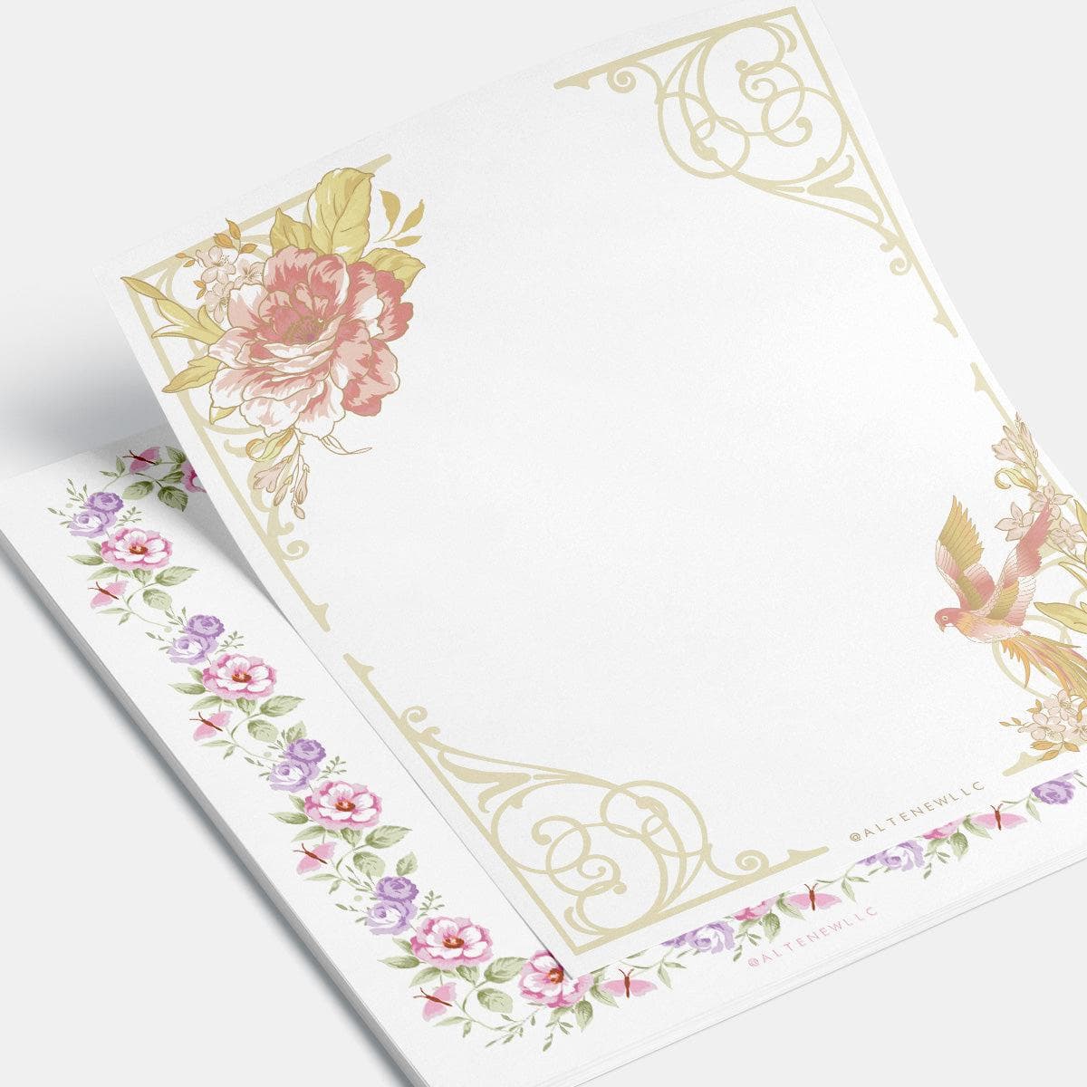 FREE Printable Bordered Stationery