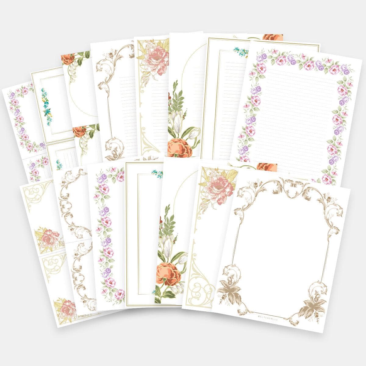 FREE Printable Bordered Stationery