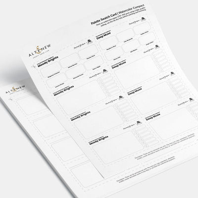 Free Printable Watercolor Swatch Cards for Artists & Crafters