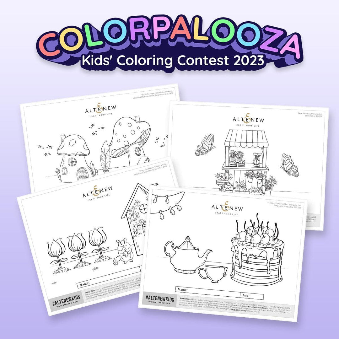 Altenew Digital Downloads Imagine Wonderland (FREE Coloring Pages)