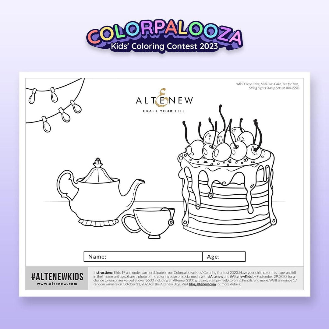 Altenew Digital Downloads Imagine Wonderland (FREE Coloring Pages)