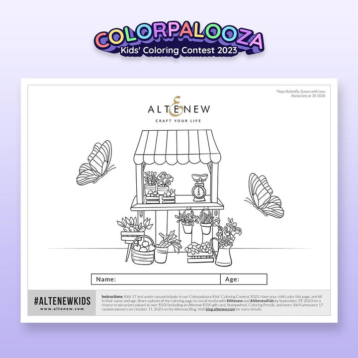 Altenew Digital Downloads Imagine Wonderland (FREE Coloring Pages)
