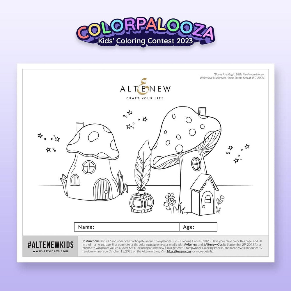 Altenew Digital Downloads Imagine Wonderland (FREE Coloring Pages)