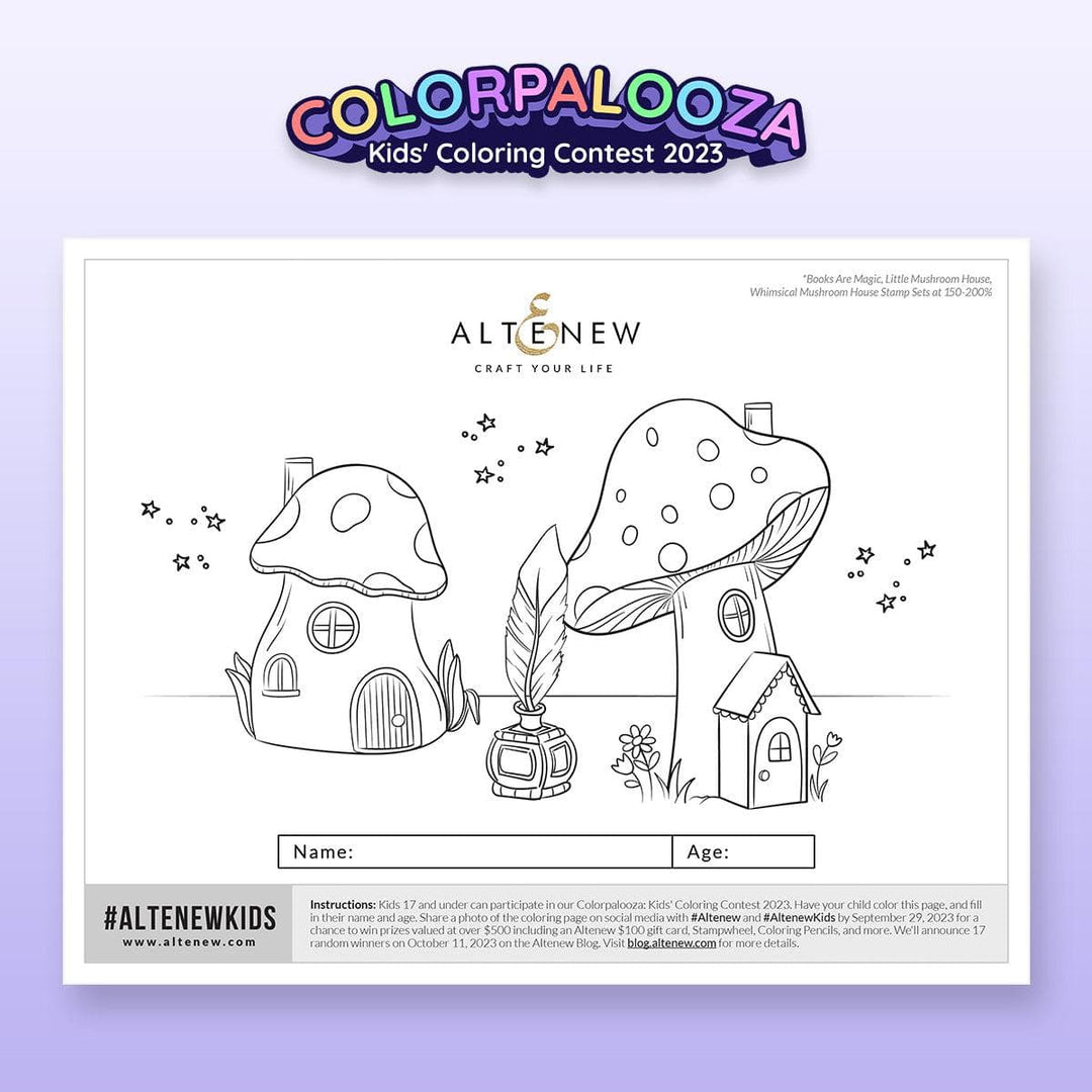 Altenew Digital Downloads Imagine Wonderland (FREE Coloring Pages)