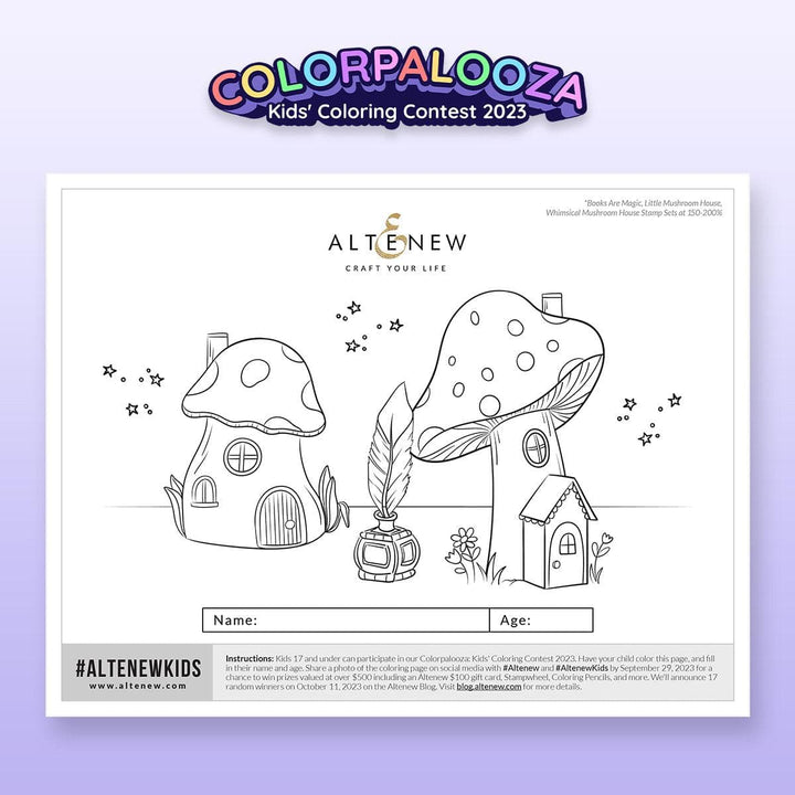 Altenew Digital Downloads Imagine Wonderland (FREE Coloring Pages)
