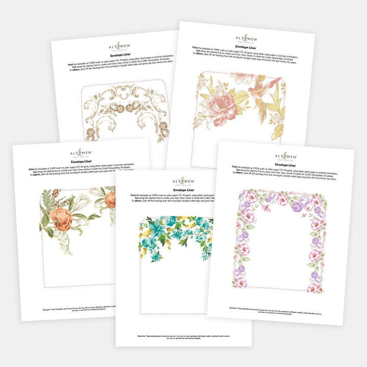 Printable Envelope Liner Template