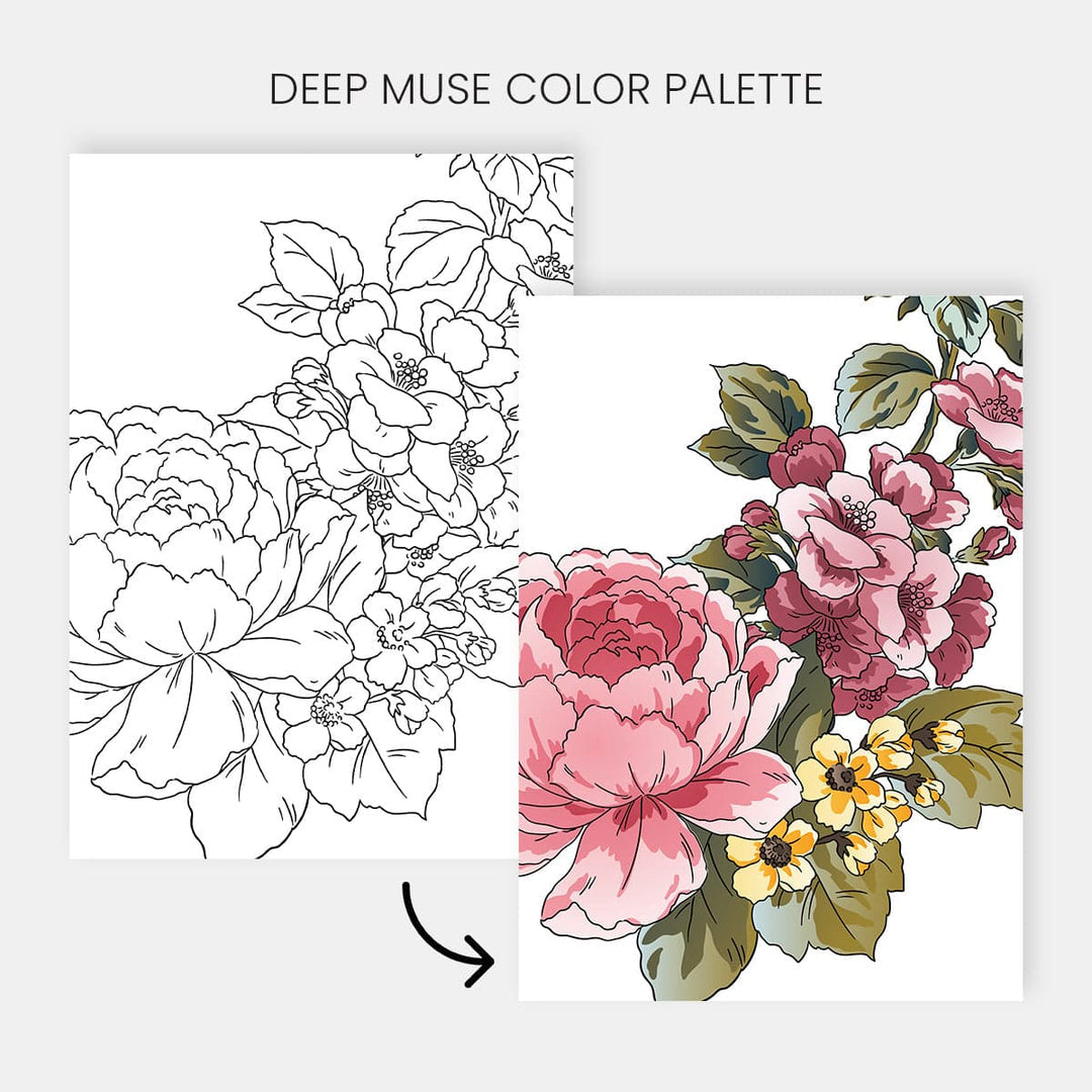 Printable Watercolor Coloring Pages for Artists & Crafters