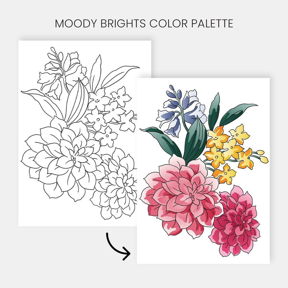 Printable Watercolor Coloring Pages for Artists & Crafters