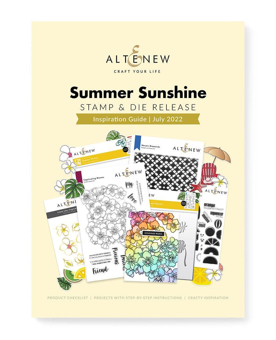 Altenew Digital Downloads Summer Sunshine Stamp & Die Release Inspiration Guide (Ebook)