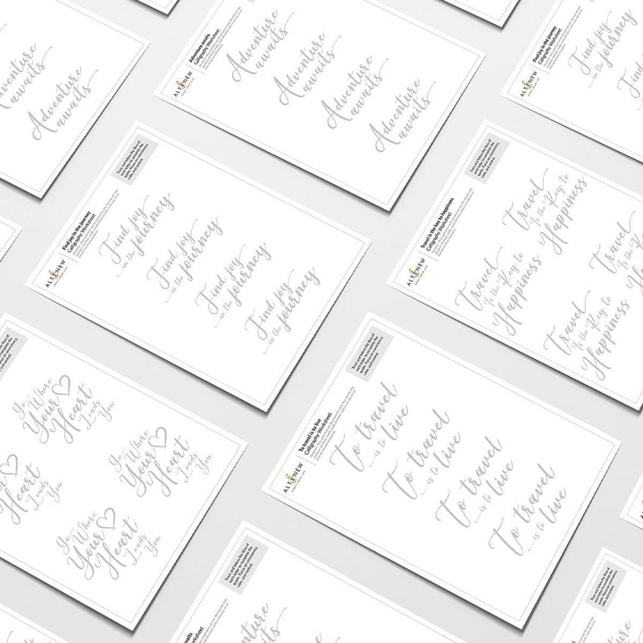 Travel-Inspired Printable Calligraphy Worksheets – Brush Lettering for Beginners!