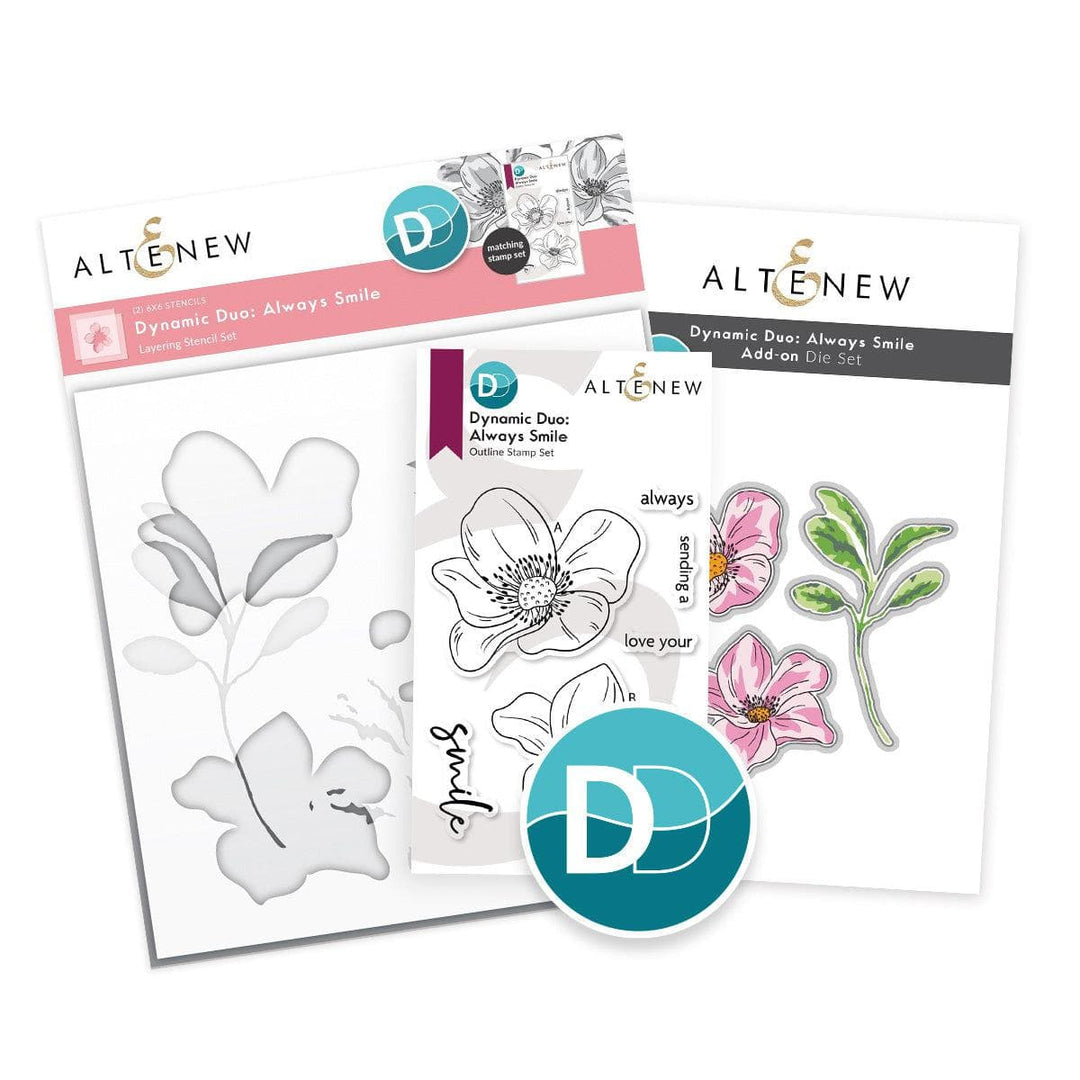 Altenew Dynamic Duo Bundle Dynamic Duo: Always Smile & Add-on Die Bundle