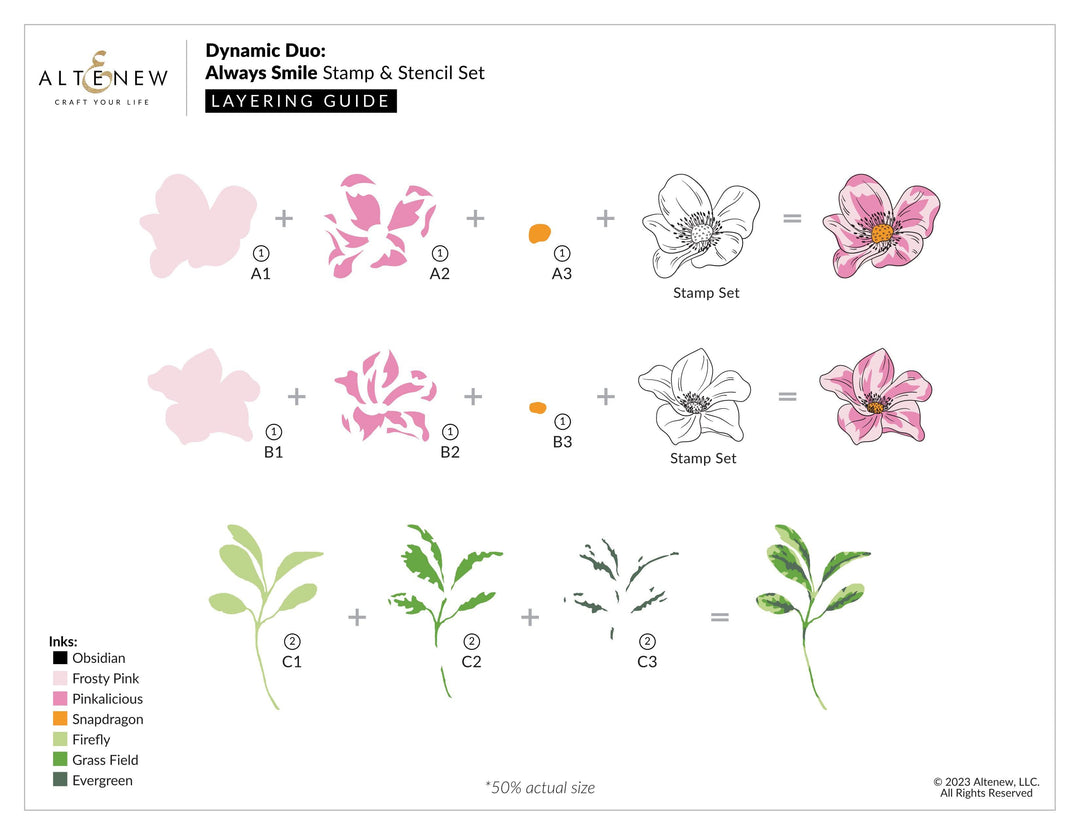 Altenew Dynamic Duo Bundle Dynamic Duo: Always Smile & Add-on Die Bundle